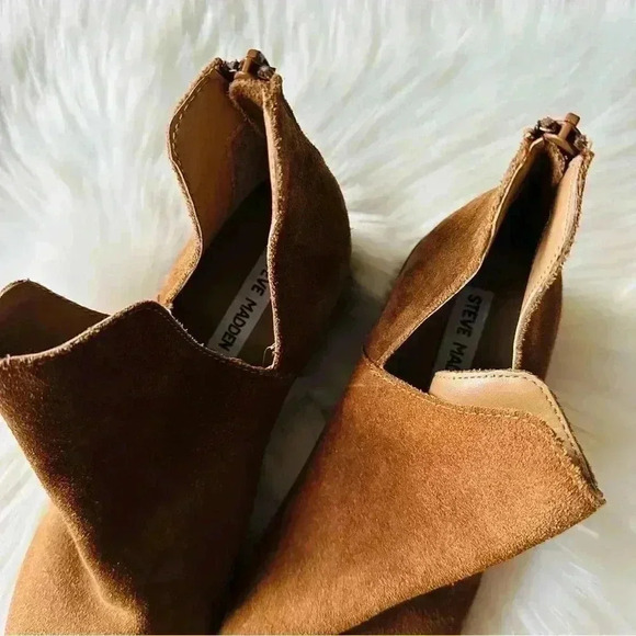New Steve Madden Raisie Ankle Booties Suede Leather 8.5 - Picture 8 of 11